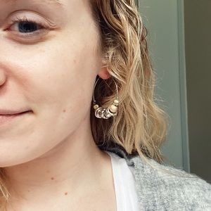 🆕 Handmade Eclectic Boho Hoop Earrings